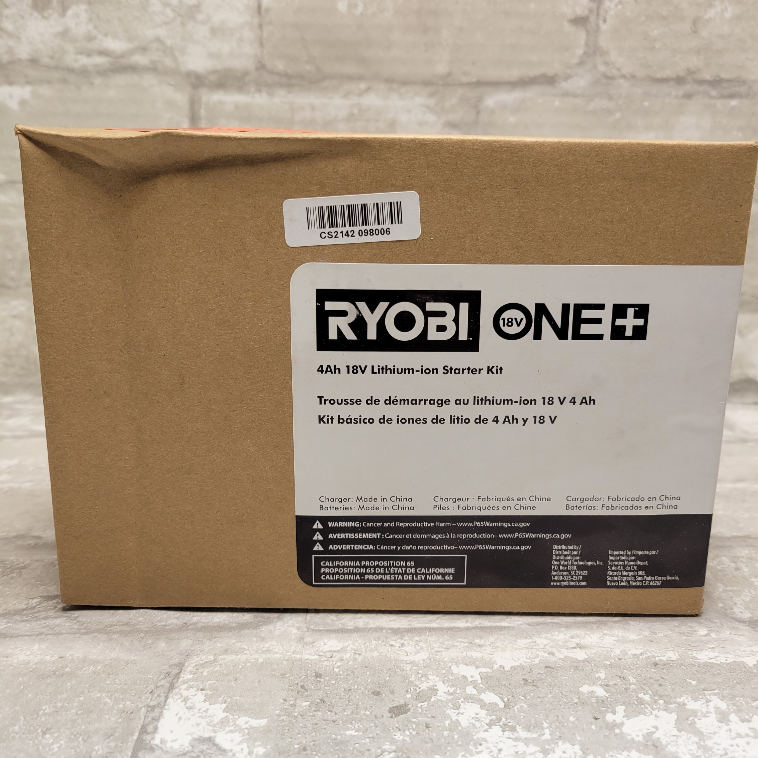 RYOBI ONE+ 18V Lithium-Ion 4.0 Ah Battery (2-Pack) with 18V Charger (7937423016174)
